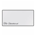 Desk Mat — Minimalist 'The Untethered' White & Black Gaming/Office Desk Pad