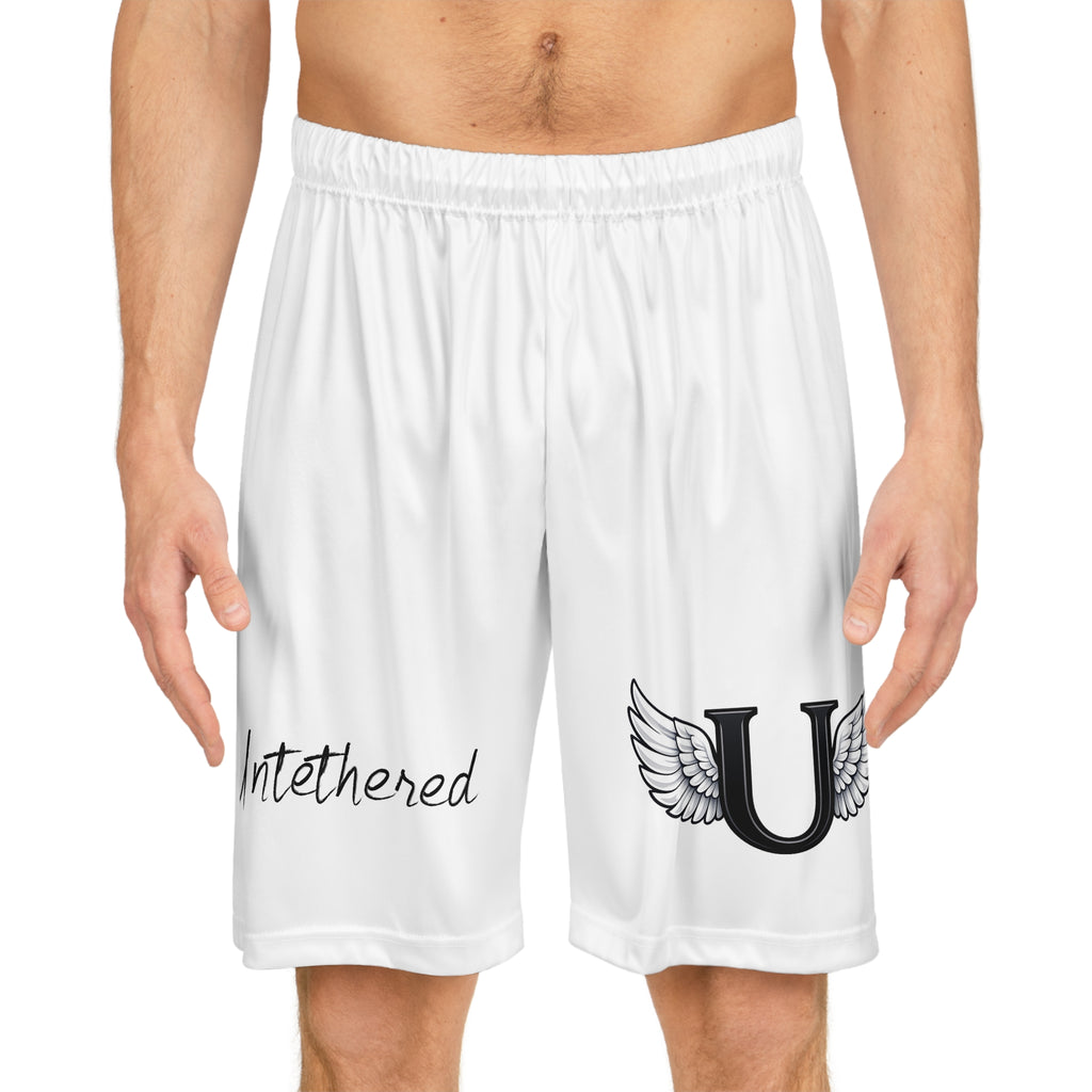 Basketball Shorts — "Untethered" Winged U Athletic Mesh Shorts