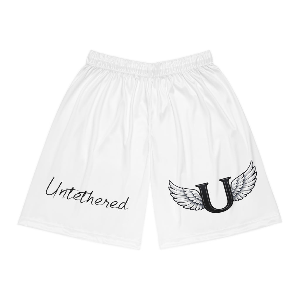 Basketball Shorts — "Untethered" Winged U Athletic Mesh Shorts