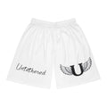 Basketball Shorts — "Untethered" Winged U Athletic Mesh Shorts