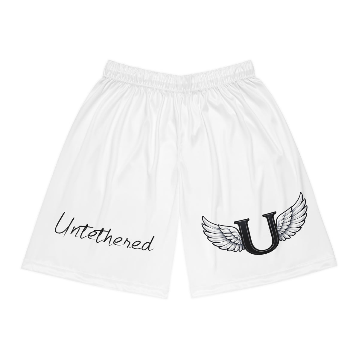 Basketball Shorts — "Untethered" Winged U Athletic Mesh Shorts